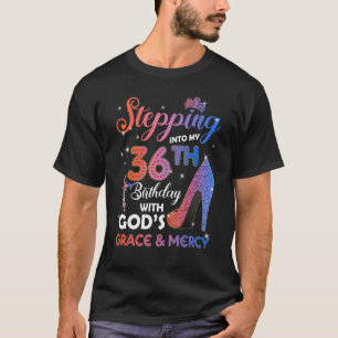 Womens Stepping Into My 36th Birthday Pumps 36 yea T-Shirt