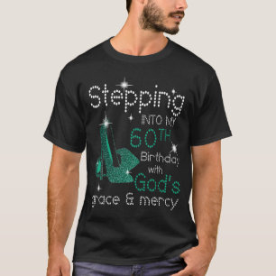 Womens Stepping Into My 60th Birthday Aquarius Pis T-Shirt