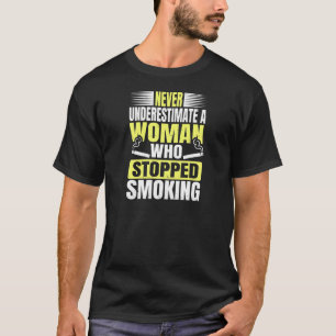 Womens Stop Smoke For A Smoke Free Lady T-Shirt