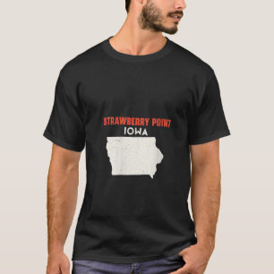 Womens Strawberry Point Iowa USA State America Tra T-Shirt