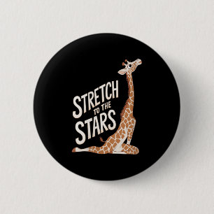 Womens Stretch Towards The Galaxy Sitive Yoga Gira 6 Cm Round Badge