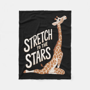 Womens Stretch Towards The Galaxy Sitive Yoga Gira Fleece Blanket