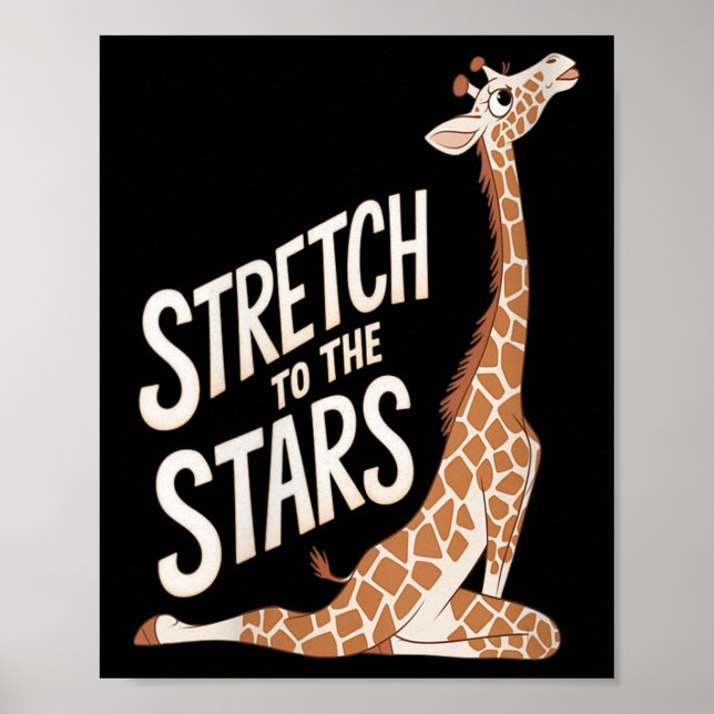 Womens Stretch Towards The Galaxy Sitive Yoga Gira Poster (Front)