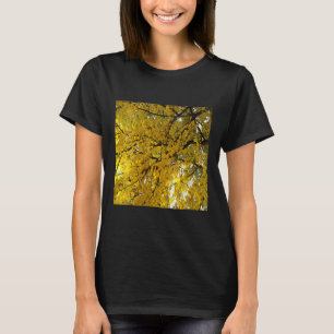 Womens Stunning Leaves Autumn Vibes Abstract Art V T-Shirt