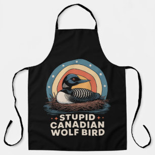 women's stupid canadian apron