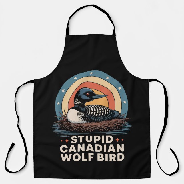 women's stupid canadian apron (Front)