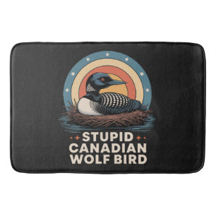 women's stupid canadian bath mat