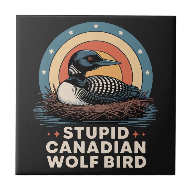women's stupid canadian ceramic tile (Front)
