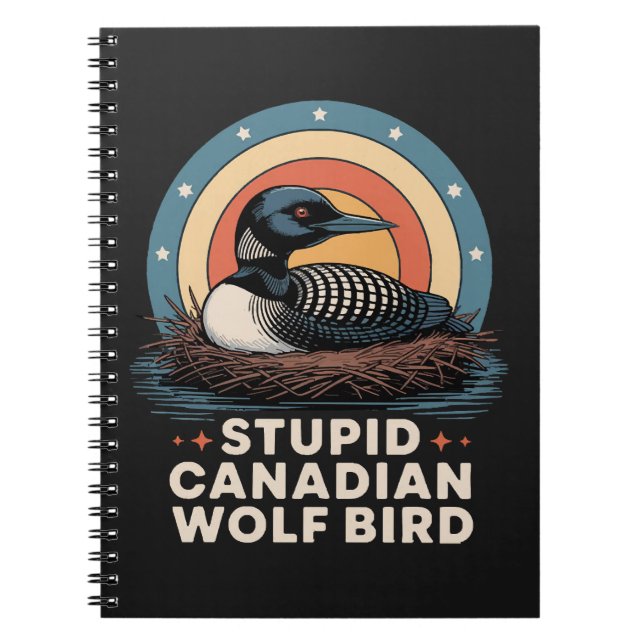 women's stupid canadian notebook (Front)