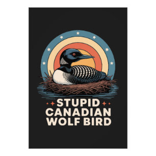 women's stupid canadian photo print