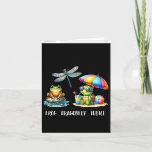 Womens Subtle Political Humour Frog Dragonfly Turt Card