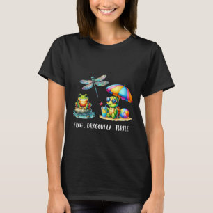 Womens Subtle Political Humour Frog Dragonfly Turt T-Shirt