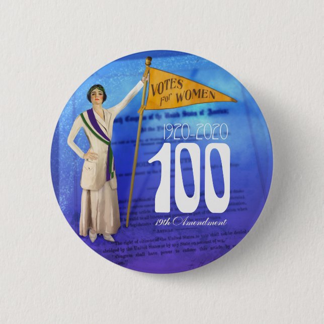 Women's Suffrage Centennial Button (Front)