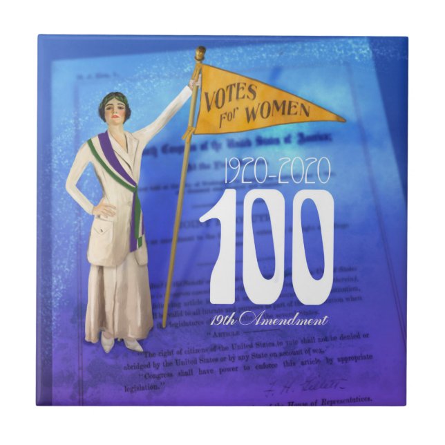 Women's Suffrage Centennial Tile (Front)