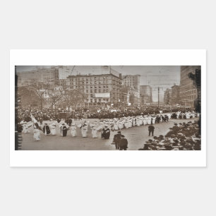 Women's Suffrage Parade 1912 Rectangular Sticker