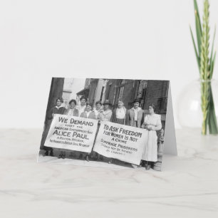 Women's Suffrage Pickets, 1917 Card