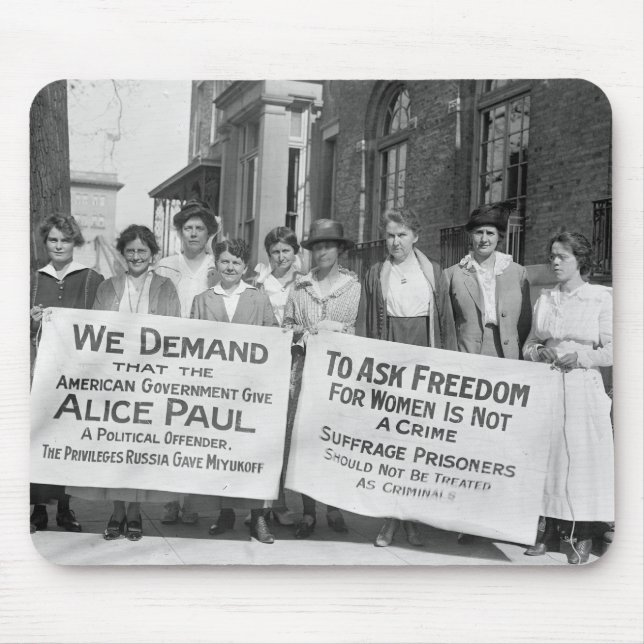 Women's Suffrage Pickets, 1917 Mouse Pad (Front)