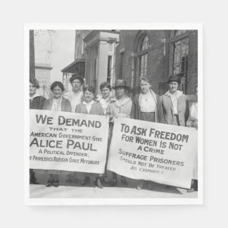 Women's Suffrage Pickets, 1917 Napkin