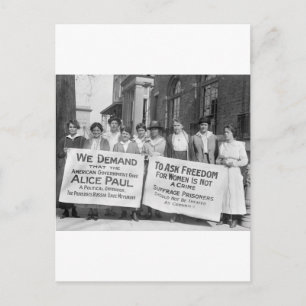 Women's Suffrage Pickets, 1917 Postcard