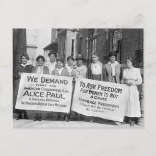 Women's Suffrage Pickets, 1917 Postcard