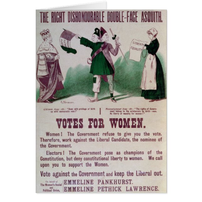 Women's Suffrage Poster (Front)