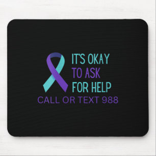 Womens Suicide Prevention 988 Hotline Shirt 988 Su Mouse Pad