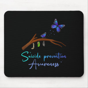 Womens Suicide Prevention Awareness Butterfly Coco Mouse Pad