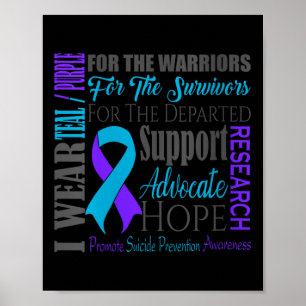 Womens Suicide Prevention Awareness V-neck  Poster