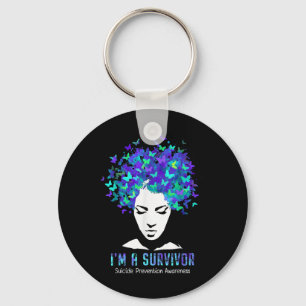 Womens Suicide Prevention Awareness Week Survivor  Key Ring