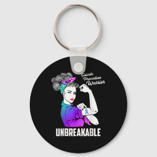 Womens Suicide Prevention Awareness Week Warrior U Key Ring