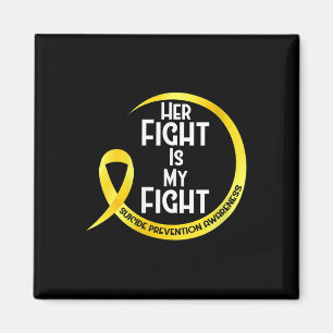Womens Suicide Prevention Awareness Yellow Ribbon Magnet