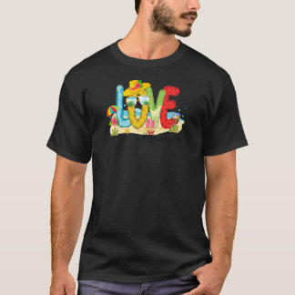 Womens Summer Love Grannalife Granna Love Beach Va T-Shirt
