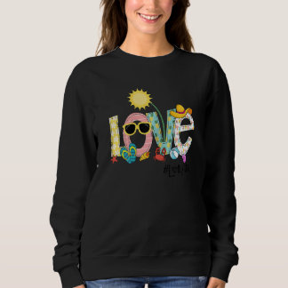 Womens Summer Love Lollylife    Lolly Love Vacatio Sweatshirt