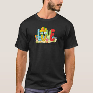 Womens Summer Love Memawlife Memaw Love Beach Vaca T-Shirt