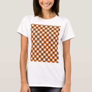 Women's Summer Plaid Gingham Clothing T-Shirt