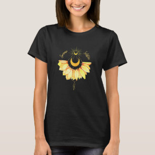 Womens Summer Solstice Midsummer Sunflower Occult  T-Shirt