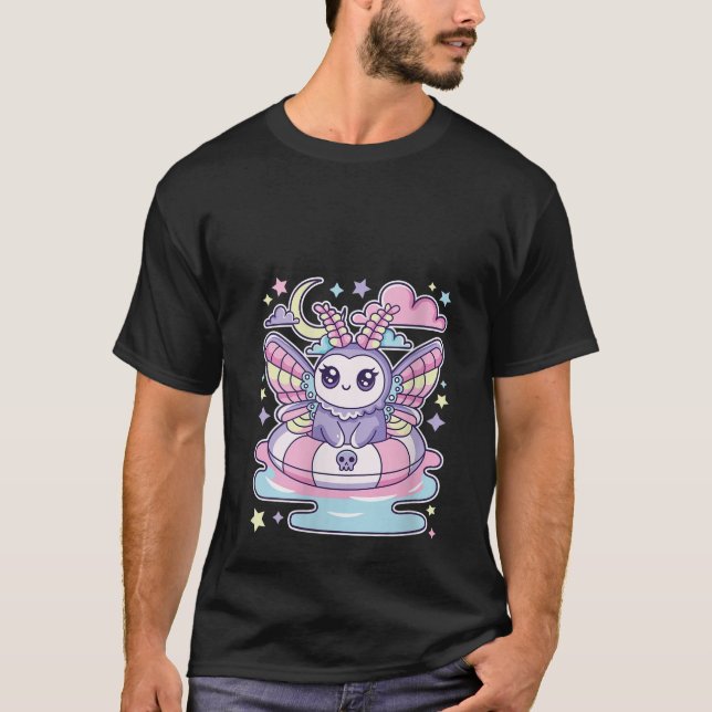 Womens Summerween Moth Fairy Pool Side Party Chill T-Shirt (Front)