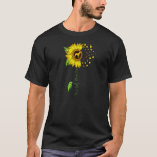 Womens Sunflower Best Dog Mom Ever Cane Corso Dog T-Shirt