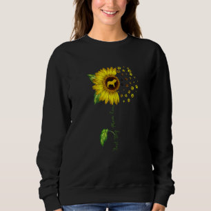 Womens Sunflower Best Dog Mum Ever Mastiff Dog Sweatshirt
