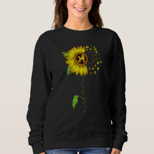 Womens Sunflower Best Dog Mum Ever  Poodle Dog Sweatshirt