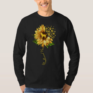 Womens Sunflower Bloodhound Mum Dog T-Shirt