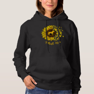 Womens Sunflower Pitbull Mum Dog Lover 438 Hoodie
