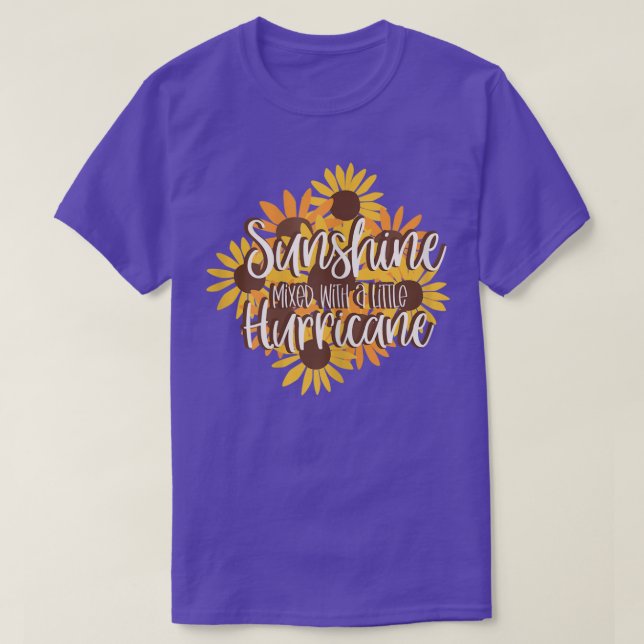 Womens Sunflower SublimationPositivity Quote Funny T-Shirt (Design Front)