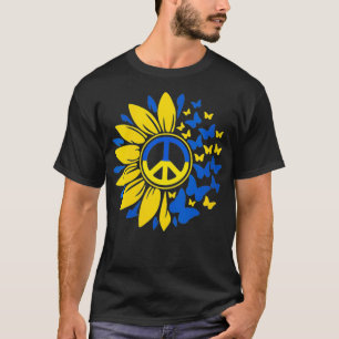 Womens Sunflower Ukraine Ukrainian Flag Ukraine Fl T-Shirt