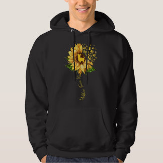 Womens Sunflower Yorkshire Terrier Mum Dog Hoodie