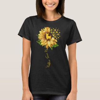 Womens Sunflower Yorkshire Terrier Mum Dog T-Shirt