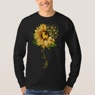 Womens Sunflower Yorkshire Terrier Mum Dog T-Shirt