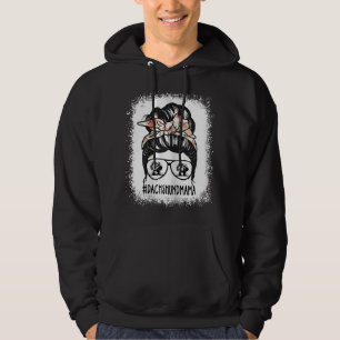 Womens Sunglasses Dachshund Mum Messy Bun Hair Gla Hoodie