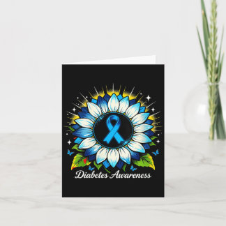 Womens Suower Diabetes Awareness Design Card