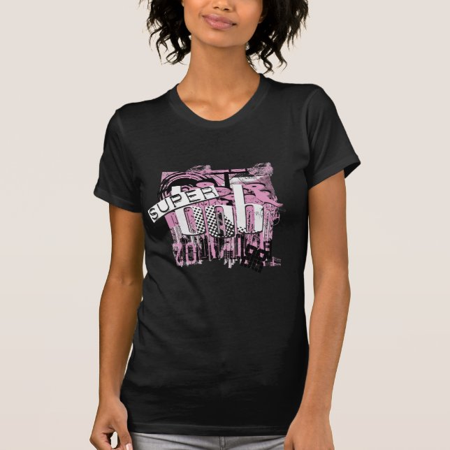 Womens Super Bob Pink T-Shirt (Front)